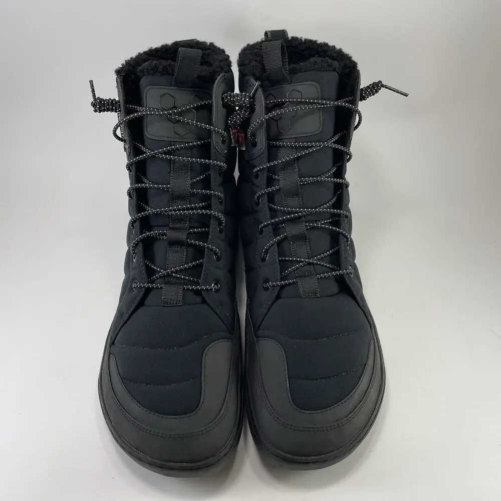 Vivobarefoot Scott Mens US 12 EU 45 Black Insulated Zero Drop Winter Boot